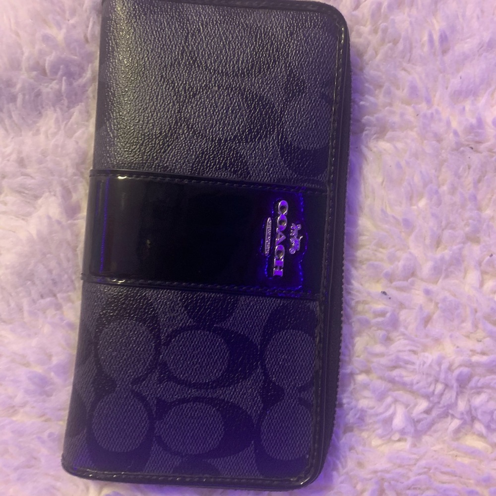 black coach wallet